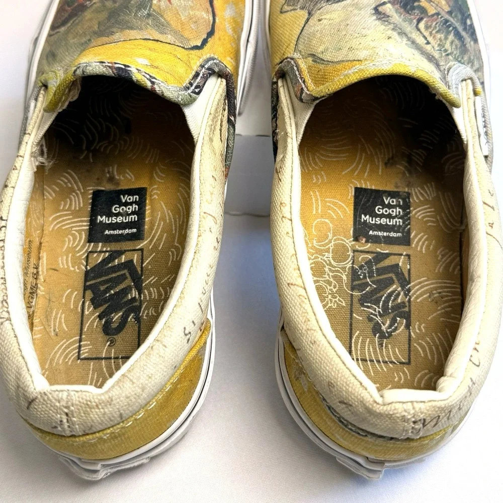 Vans X Vincent Van Gogh Museum Skulls Skater Art Men 4.5 Women 6